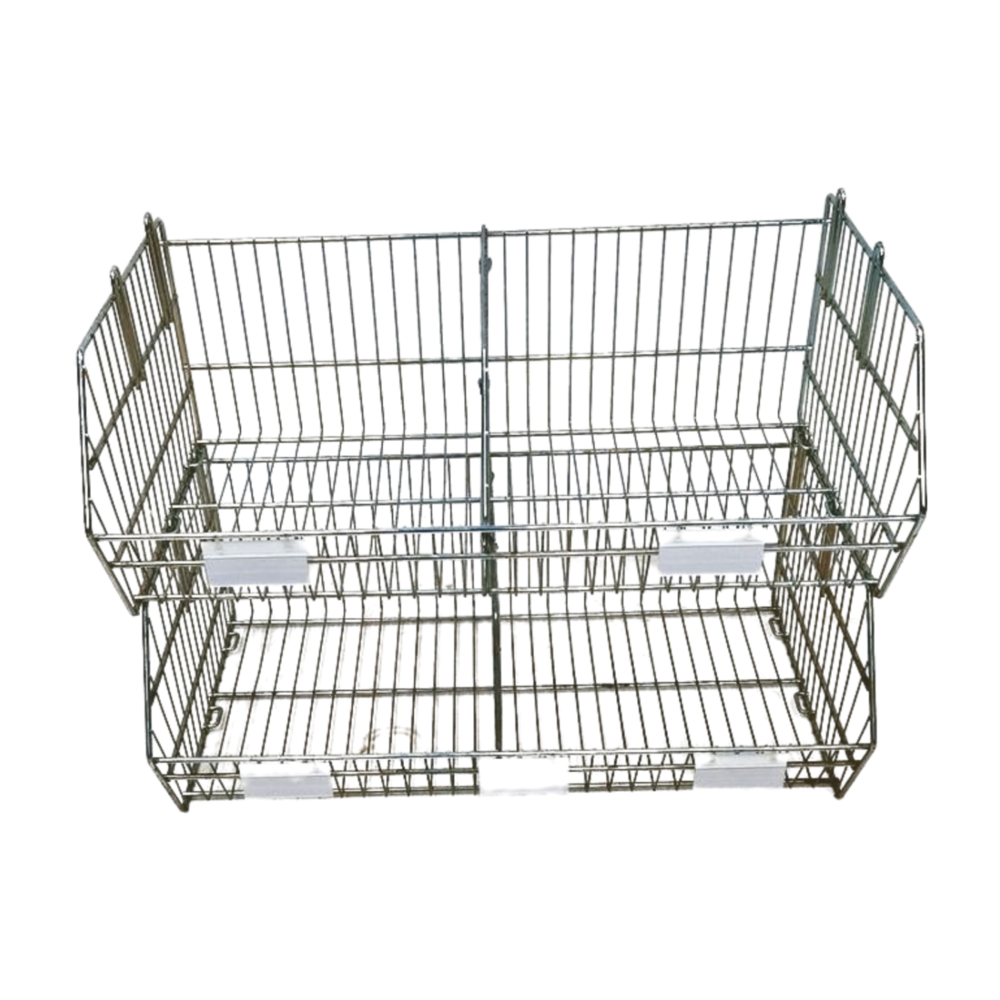 Emtrade Set van 5 draadmanden 90x70x40 cm, gegalvaniseerd, gebruikt (als nieuw)