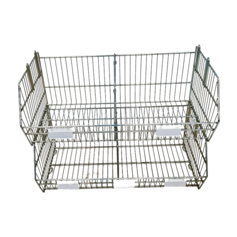 Emtrade Set van 5 draadmanden 90x70x40 cm, gegalvaniseerd, gebruikt (als nieuw)