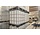 IBC container 1000 liter, 120x100x116 cm, kunststof pallet, gebruikt