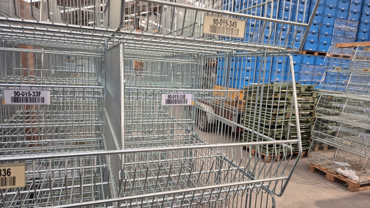 Emtrade Draadmand 90x70x40 cm, gegalvaniseerd, gebruikt (als nieuw) Emtrade Draadmand 90x70x40 cm, gegalvaniseerd, gebruikt (als nieuw)