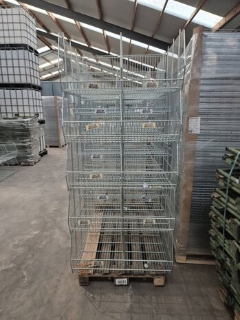 Emtrade Draadmand 90x70x40 cm, gegalvaniseerd, gebruikt (als nieuw) Emtrade Draadmand 90x70x40 cm, gegalvaniseerd, gebruikt (als nieuw)