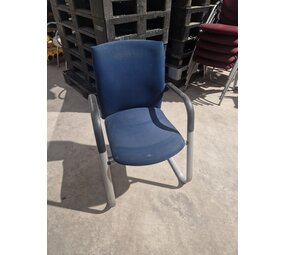 Vergaderstoel Comforto D5028, donkerblauw/grijs, gebruikt Vergaderstoel Comforto D5028, donkerblauw/grijs, gebruikt