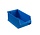 Magazijnbak, 350x200x150 mm, blauw kunststof, nieuw
