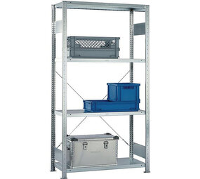 Meta Meta Clip legbordstelling 250x130x80 cm, 5 legborden, gebruikt Meta Meta Clip legbordstelling 250x130x80 cm, 5 legborden, gebruikt