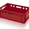 Embox Vleeskrat, 600x400x200 mm, euronorm, rood kunststof, nieuw