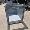 Embox Magazijnbak, 600x400x420 mm, euronorm, grijs kunststof, gebruikt