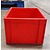 Emtrade Stapelbak 400x300x210mm euronorm, rood, gesloten handgreep, gebruikt Emtrade Stapelbak 400x300x210mm euronorm, rood, gesloten handgreep, gebruikt