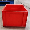 Emtrade Stapelbak, 400x300x210 mm, euronorm, rood kunststof, gebruikt