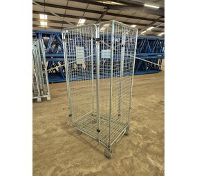 Gebhardt Rolcontainer 90x70x190 cm, 5-heks met nestbare A-frame bodem, gebruikt Gebhardt Rolcontainer 90x70x190 cm, 5-heks met nestbare A-frame bodem, gebruikt