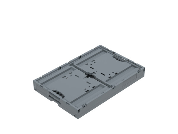 Embox Vouwkrat klapkrat 600x400x320mm, 61l, grijs, nieuw Embox Vouwkrat klapkrat 600x400x320mm, 61l, grijs, nieuw