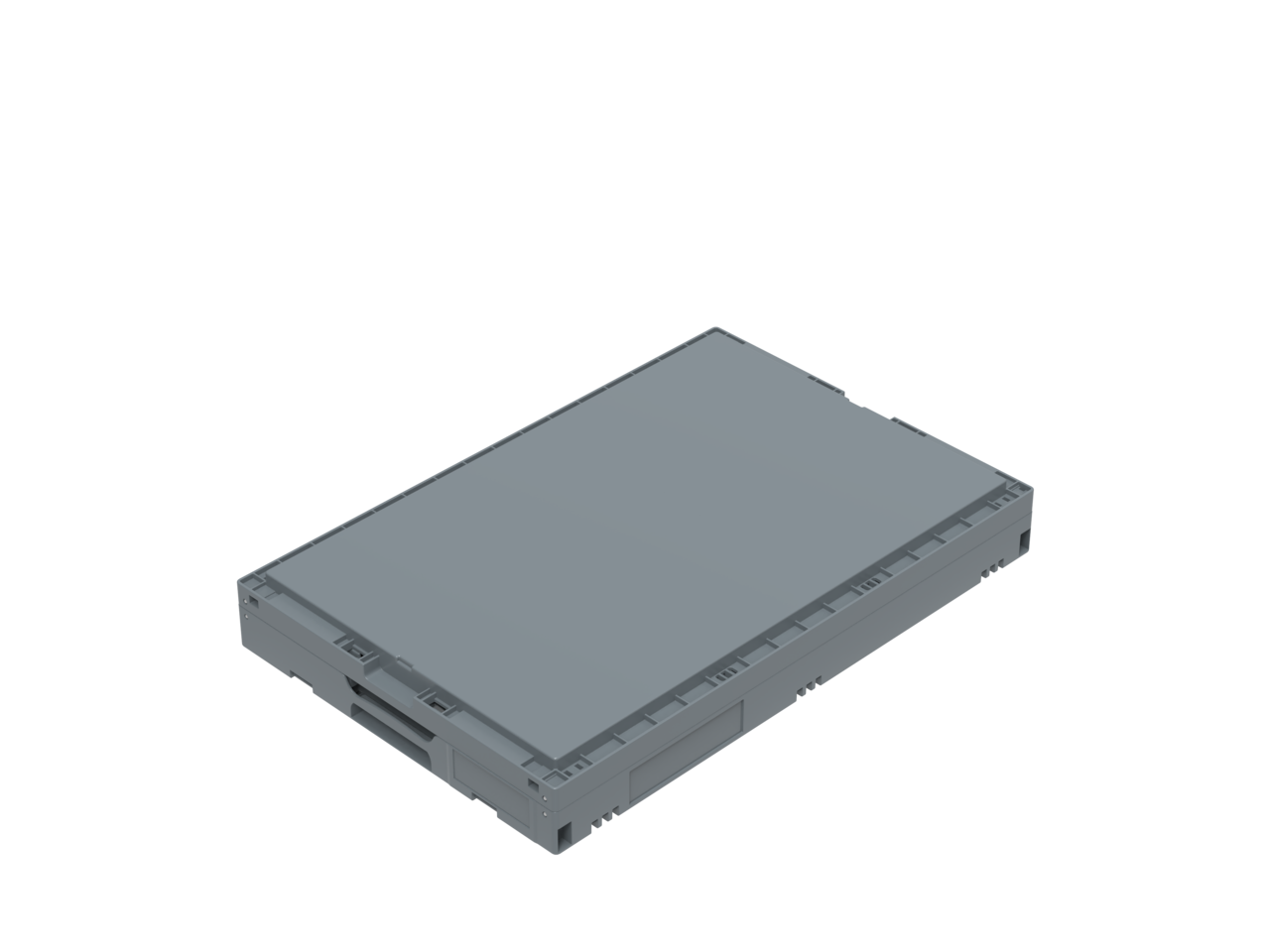 Embox Vouwkrat klapkrat 600x400x320mm, 61l, grijs, nieuw Embox Vouwkrat klapkrat 600x400x320mm, 61l, grijs, nieuw