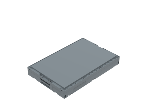 Embox Vouwkrat klapkrat 600x400x320mm, 61l, grijs, nieuw Embox Vouwkrat klapkrat 600x400x320mm, 61l, grijs, nieuw