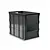 Emtrade Magazijnbak euronorm 600x400x500mm, met grijpopening, stapelbaar, grijs, gebruikt Emtrade Magazijnbak euronorm 600x400x500mm, met grijpopening, stapelbaar, grijs, gebruikt
