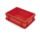 Stapelbak, 400x300x120 mm, euronorm, rood kunststof, gebruikt