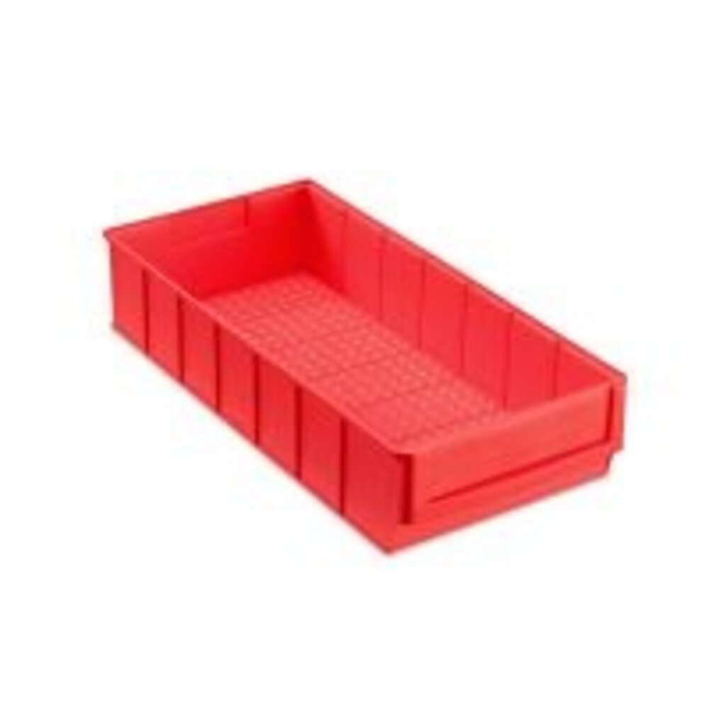Embox Magazijnbak, 400x183x81 mm, rood kunststof, nieuw