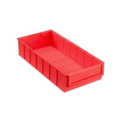 Embox Magazijnbak, 400x183x81 mm, rood kunststof, nieuw