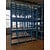 Emtrade Stapelrek 253x72x112cm met multiplex plaat, blauw, gebruikt Emtrade Stapelrek 253x72x112cm met multiplex plaat, blauw, gebruikt