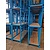Emtrade Stapelrek 253x72x75cm met multiplex plaat, blauw, gebruikt Emtrade Stapelrek 253x72x75cm met multiplex plaat, blauw, gebruikt