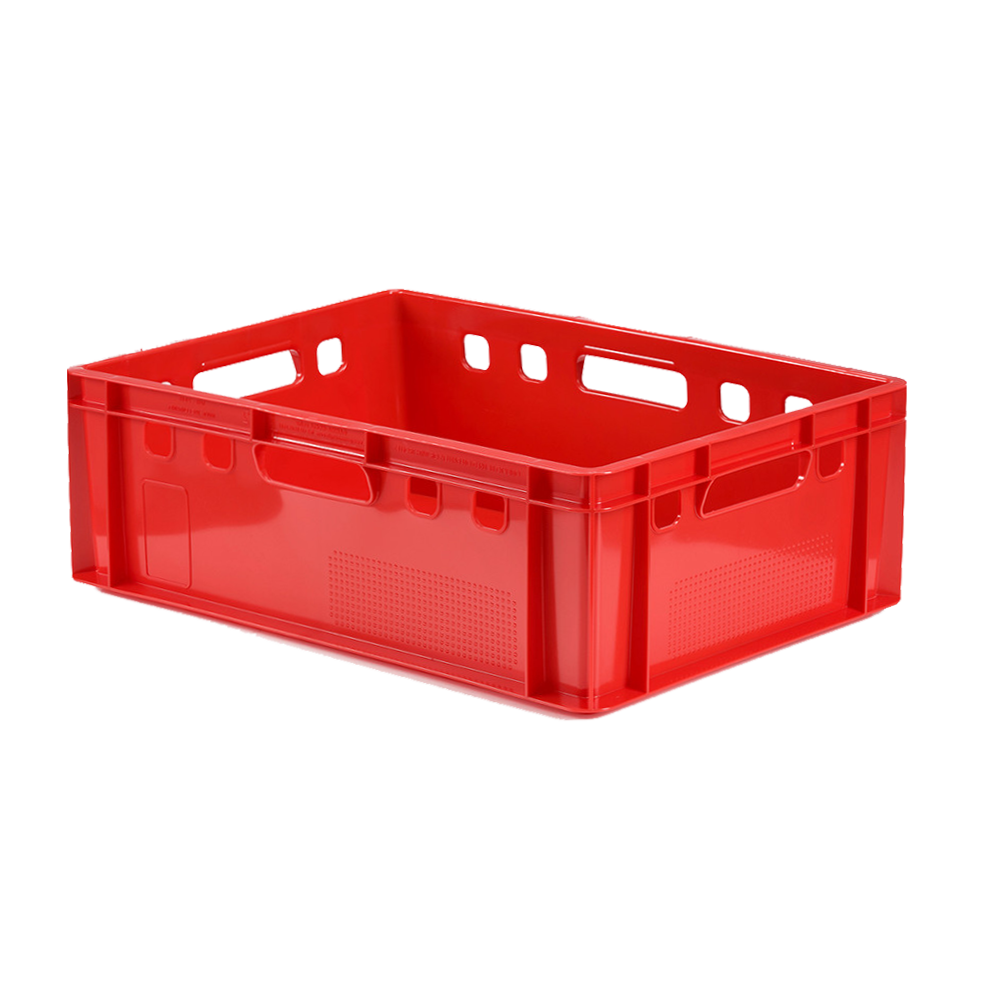 Emtrade E2 krat 600x400x200 rood gesloten, gebruikt Emtrade E2 krat 600x400x200 rood gesloten, gebruikt