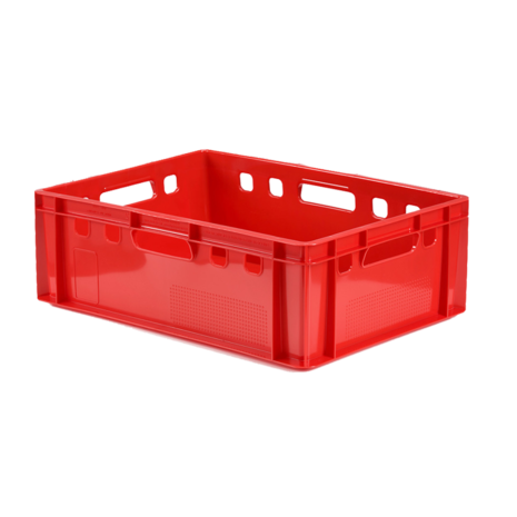 Emtrade E2 krat 600x400x200 rood gesloten, gebruikt Emtrade E2 krat 600x400x200 rood gesloten, gebruikt