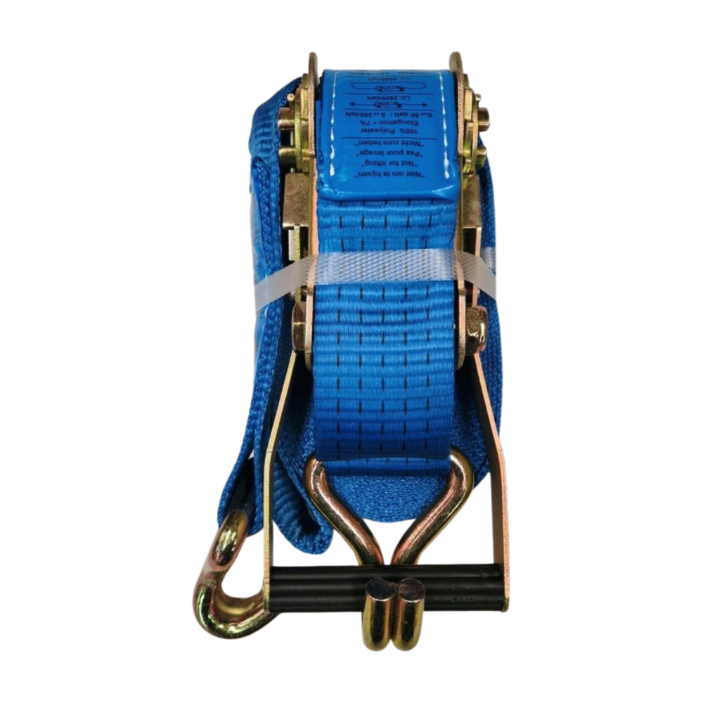 Emtrade (Nieuw) Spanband 9m 2-delig 50mm blauw 5000kg, nieuw