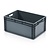 Embox Stapelbak, 600x400x270 mm, euronorm, zwart kunststof, nieuw Embox Stapelbak, 600x400x270 mm, euronorm, zwart kunststof, nieuw