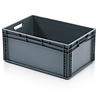 Embox Stapelbak 600x400x280 euronorm donkergrijs, gebruikt Embox Stapelbak 600x400x280 euronorm donkergrijs, gebruikt