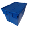 Engels Distributiebak, 600x400x320 mm, euronorm, blauw kunststof, gebruikt
