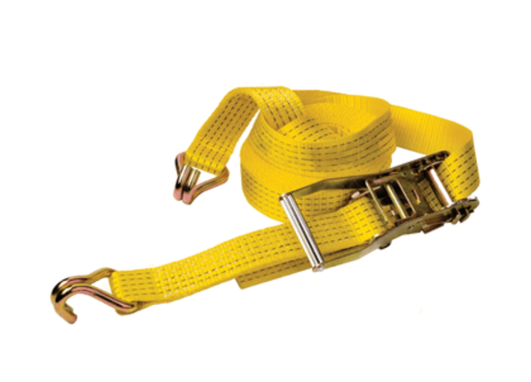 Spanband 9m 2-delig 40 mm polyester, gebruikt Spanband 9m 2-delig 40 mm polyester, gebruikt