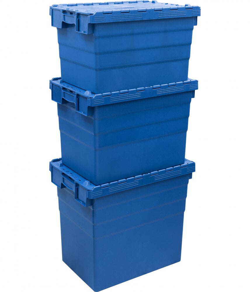Emtrade (Nieuw) Distributiebak, 600x400x365 mm, euronorm, blauw kunststof, nieuw