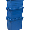 Emtrade (Nieuw) Distributiebak, 600x400x365 mm, euronorm, blauw kunststof, nieuw