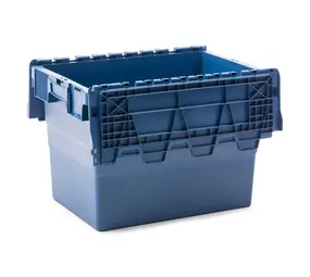 Emtrade (Nieuw) Distributiebak, 600x400x365 mm, euronorm, blauw kunststof, nieuw Emtrade (Nieuw) Distributiebak, 600x400x365 mm, euronorm, blauw kunststof, nieuw