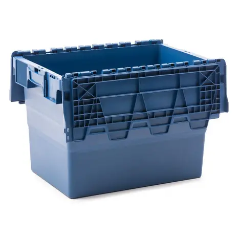Emtrade (Nieuw) Distributiebak, 600x400x365 mm, euronorm, blauw kunststof, nieuw