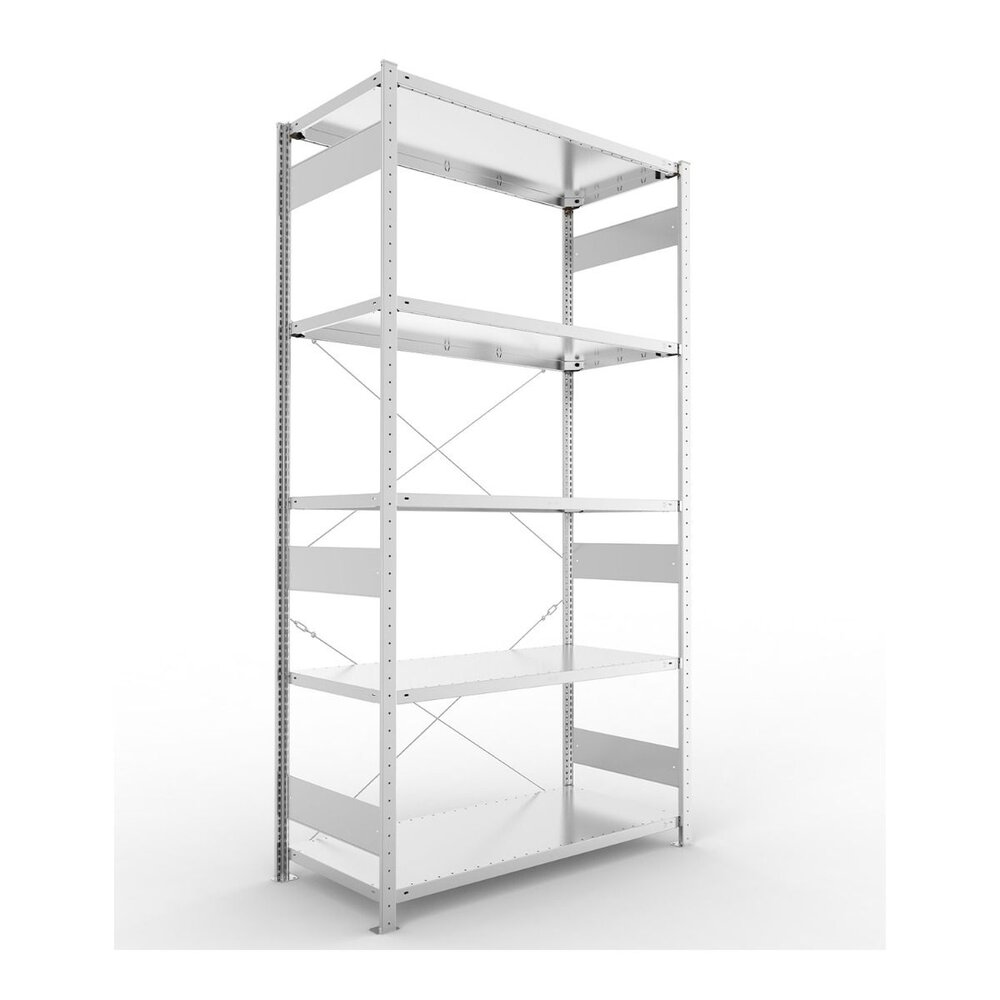 Meta Meta Clip legbordstelling 200x130x60 cm, 5 legborden, gebruikt