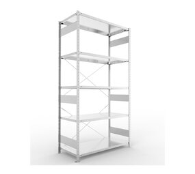 Meta Meta Clip legbordstelling 200x130x60 cm, 5 legborden, gebruikt