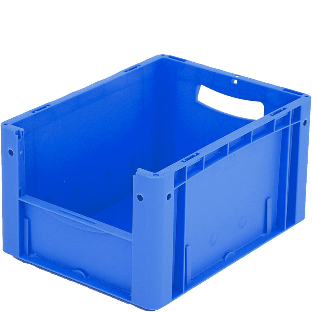 BITO Magazijnbak, 400x300x220 mm, blauw kunststof, gebruikt