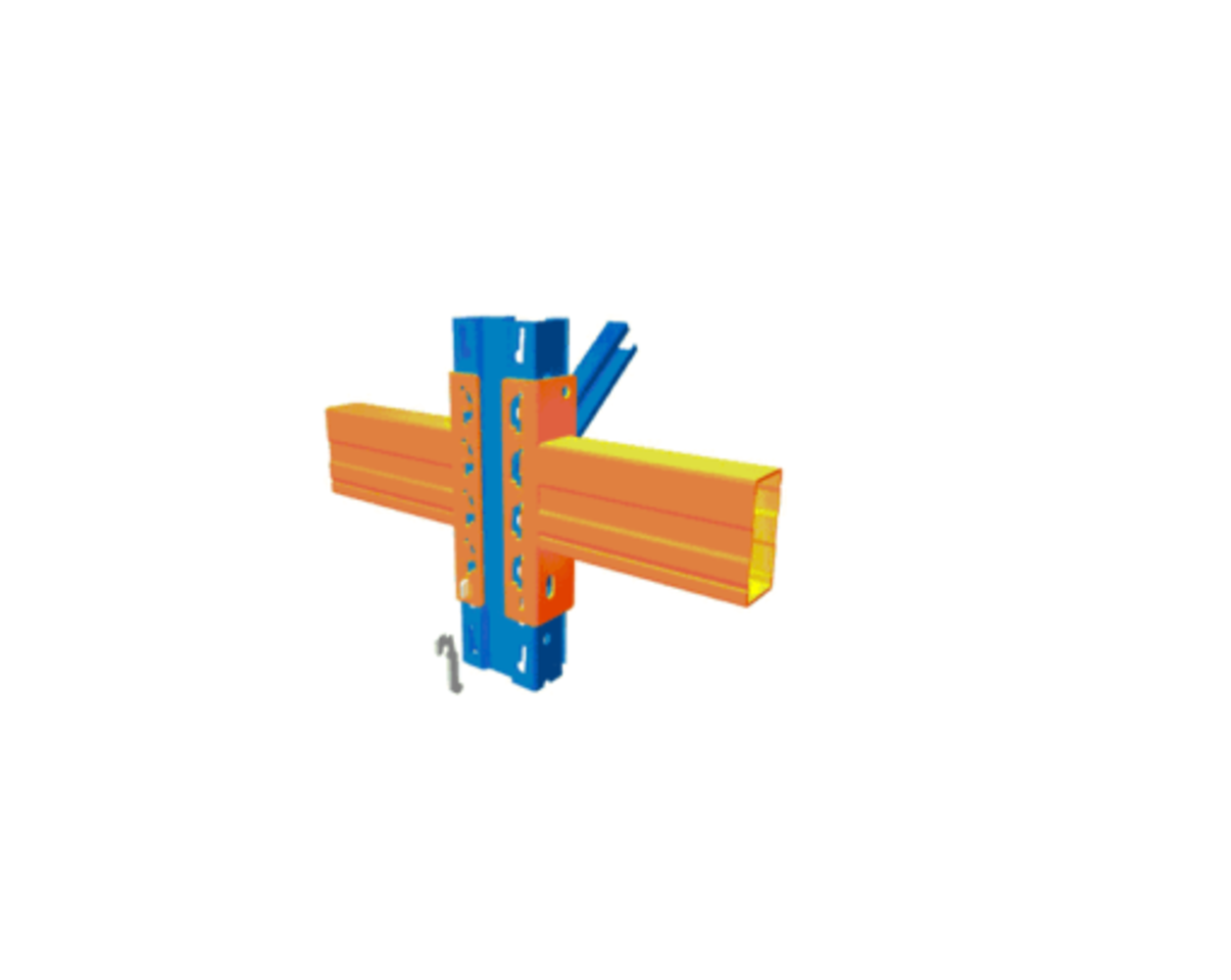 Stow Stow Ligger 2700x130x50 mm 3000kg Oranje PNB 0413, nieuw Stow Stow Ligger 2700x130x50 mm 3000kg Oranje PNB 0413, nieuw