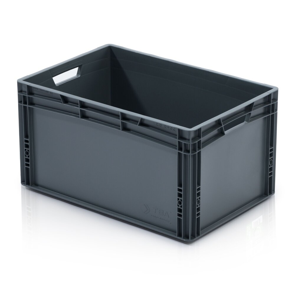 Stapelbare, nestbare transportkrat DTK1 600x400x320 mm (lxbxh) blauw Dé