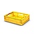 Emtrade Klapkrat, 400x300x110 mm, geel kunststof, gebruikt