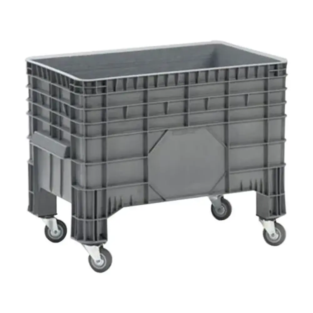 Emtrade (Nieuw) Grootvolumebak 640x1040x670mm gesloten 285 liter, 4 poten, nieuw