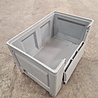 Schoeller Allibert Kunststof palletbox 1200x800x760mm met 1 luik, grijs, gebruikt Schoeller Allibert Kunststof palletbox 1200x800x760mm met 1 luik, grijs, gebruikt