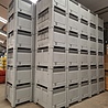 Schoeller Allibert Kunststof palletbox 1200x800x760mm met 1 luik, grijs, gebruikt Schoeller Allibert Kunststof palletbox 1200x800x760mm met 1 luik, grijs, gebruikt