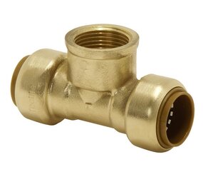 Tectite Tectite steekfitting T-stuk met afloop 22 mm x 3/4" IS, nieuw Tectite Tectite steekfitting T-stuk met afloop 22 mm x 3/4" IS, nieuw