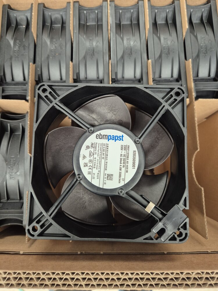 ebmpapst 8315100206 - axial fan ac 120x120x38mm 230v 172m³/h ip20, ebmpapst, new bulk / per stuk