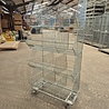 Set van 4 draadmanden 96x50x48cm op wielen, gebruikt Set van 4 draadmanden 96x50x48cm op wielen, gebruikt