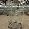 Set van 4 draadmanden 95x77x50cm op wielen, gebruikt Set van 4 draadmanden 95x77x50cm op wielen, gebruikt