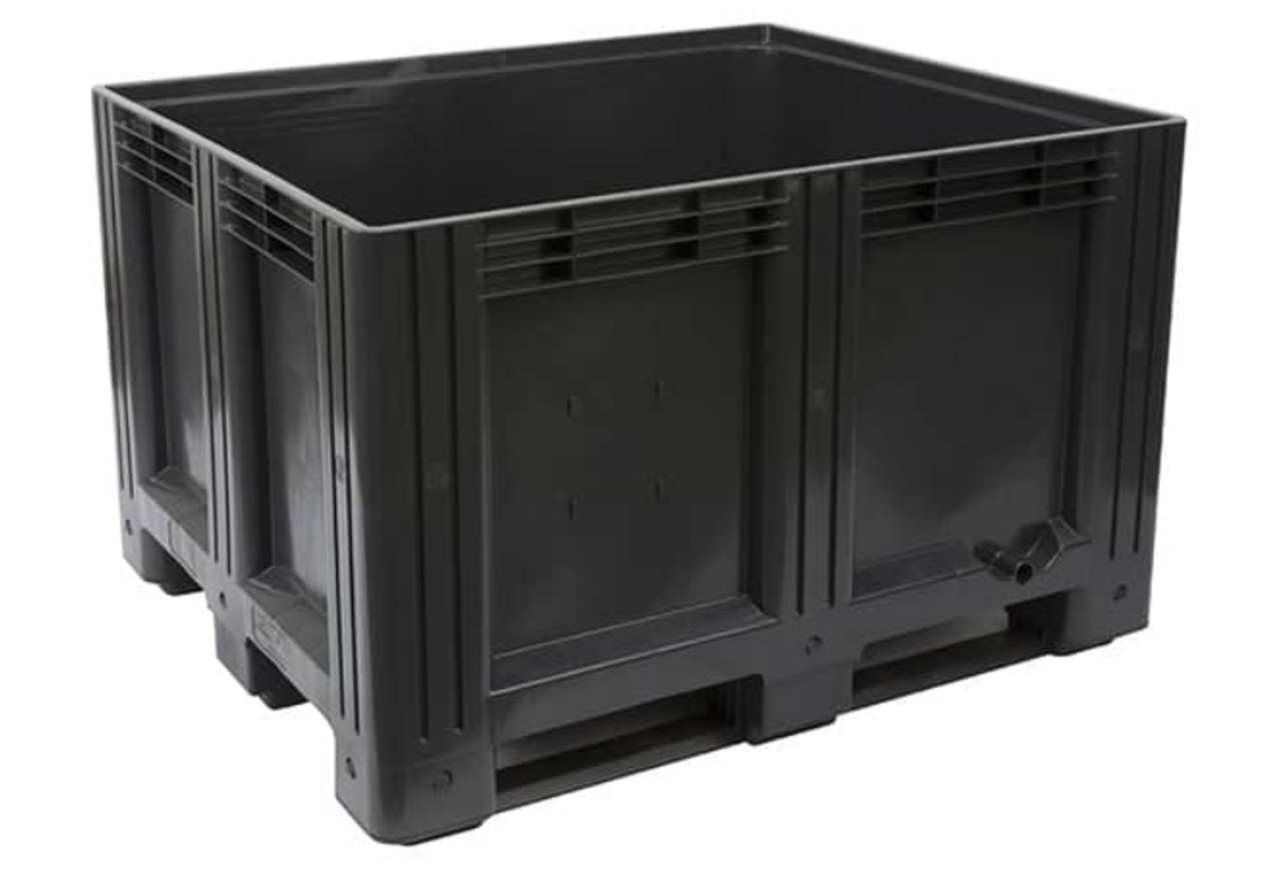 Embox Palletbox kunststof 120x100x76cm gesloten, 3-sledes, nieuw Embox Palletbox kunststof 120x100x76cm gesloten, 3-sledes, nieuw