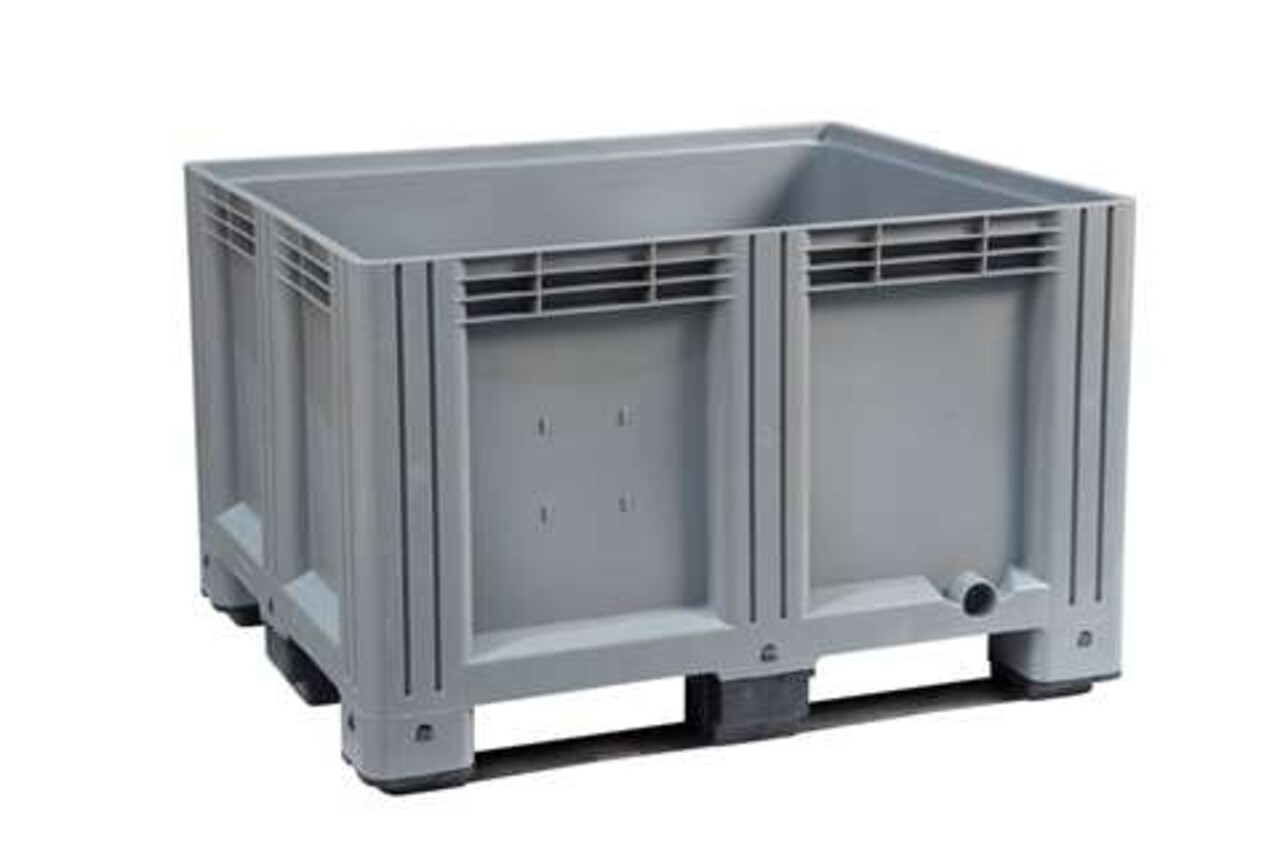 Embox Palletbox kunststof 120x100x76cm gesloten, 3-sledes, nieuw Embox Palletbox kunststof 120x100x76cm gesloten, 3-sledes, nieuw