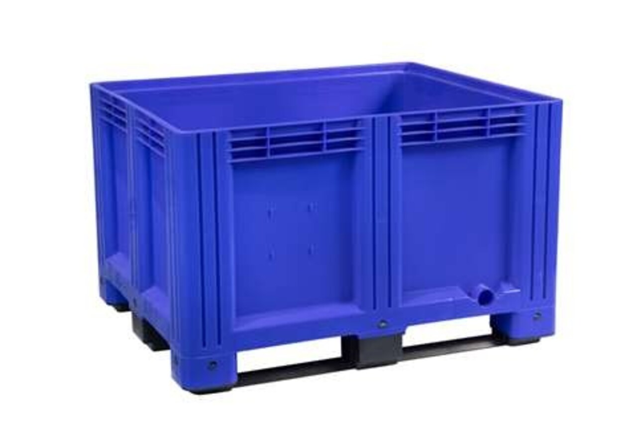 Embox Palletbox kunststof 120x100x76cm gesloten, 3-sledes, nieuw Embox Palletbox kunststof 120x100x76cm gesloten, 3-sledes, nieuw