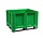 Palletbox kunststof 120x100x76cm gesloten, 3-sledes, nieuw